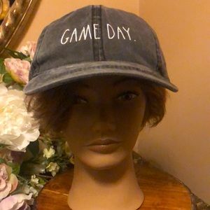 Rae Dunn gray adjustable "GAME DAY " hat/cap